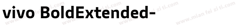 vivo BoldExtended字体转换